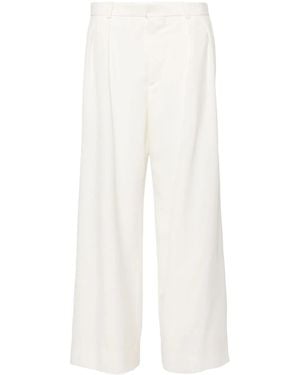 Wardrobe NYC Low-Waisted Tailored Trousers - White