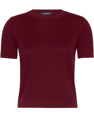Max Mara Giulietta Crewneck Knitted Sweater - Red