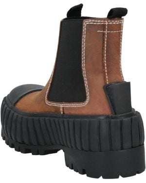 MM6 by Maison Margiela Two-Tone Platform Boots - Black