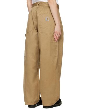 Junya Watanabe X Carhartt Trousers Belt-Loop Casual Trousers - Natural