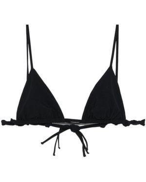 Jil Sander Braid-Detail Triangle Cup Bikini Top - Black