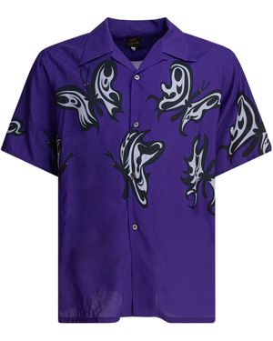 Needles X Kae Tanaka One-Up Buttoned Shirt - Purple