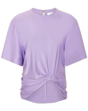 Rabanne Rabanne Jersey Twist T-Shirt - Purple