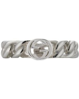 Gucci Interlocking Ring - White