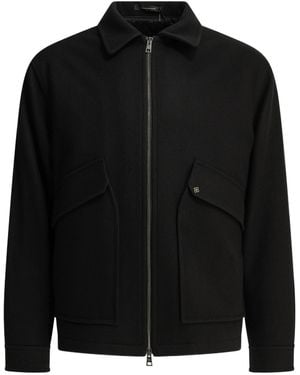 Tagliatore 'Adams' Short Coat - Black