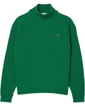 Lacoste Mockneck Knit Sweater - Green