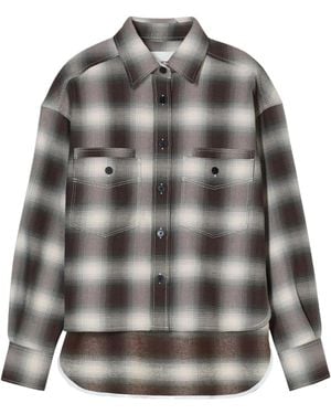 Closed Checked Pocket Shirt - Gray