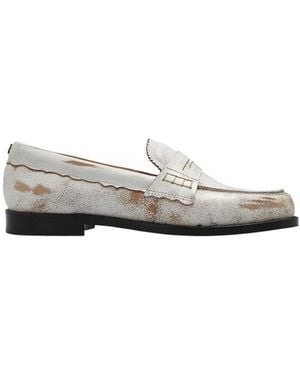 Golden Goose Jerry Distressed Loafers - White