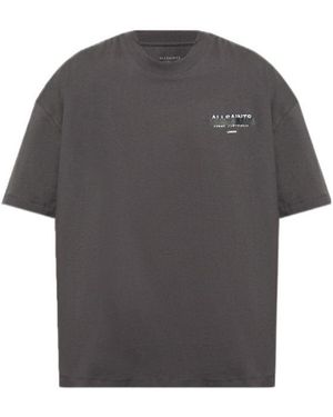 AllSaints Graphic Logo T-Shirt - Grey