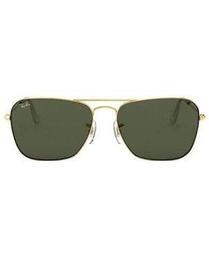 Ray-Ban Caravan Square Frame Sunglasses - Green