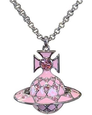 Vivienne Westwood Metal Saturn Pendant - Pink