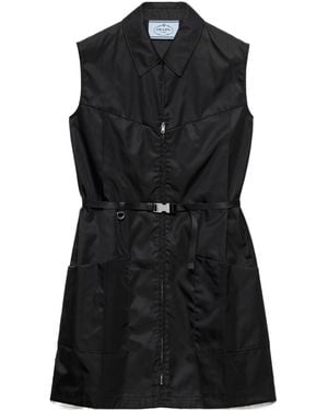 Prada Re-Nylon Mini Dress - Black