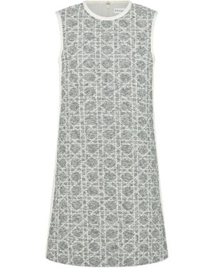 Dior Short Macrocannage Dress - Gray