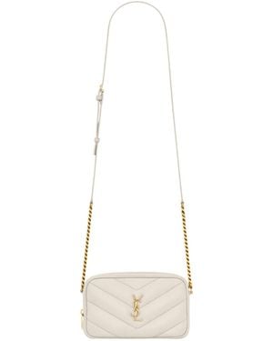 Saint Laurent Loulou Mini Camera Bag - White