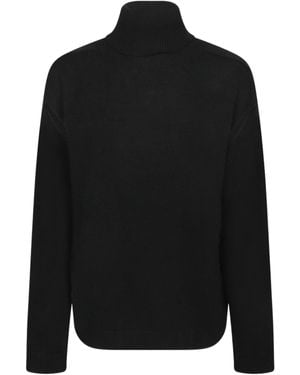 FEDERICA TOSI Cut-Out Turtleneck Knitwear - Black