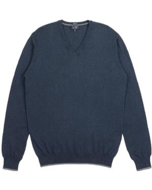 Armani Jeans V-Neck Pullover - Blue