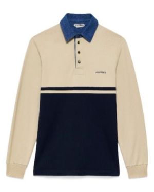 JW Anderson Jw Anderson Contrast Collar Polo Shirt - Blue