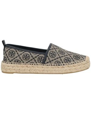 Tory Burch Canvas Loafers - Grey