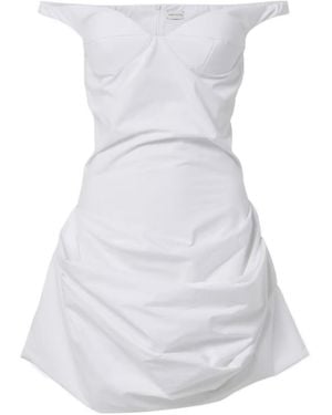 Magda Butrym Off-Shoulder Mini Dress - White