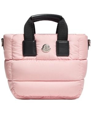 Moncler Caradoc Water-Repellent Micro Tote Bag - Pink
