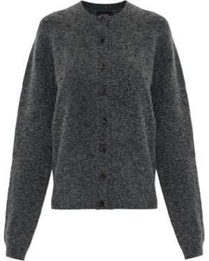 A.P.C. Long-Sleeve Cardigan - Gray
