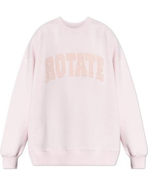 ROTATE BIRGER CHRISTENSEN Heavy Crewneck Sweatshirt - Pink