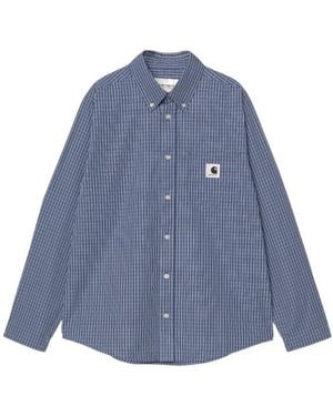 Carhartt Groff Checked Button-Down Shirt - Blue