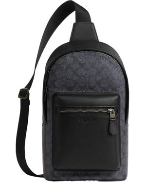 COACH West Pack's Iconic Cross-Body Bag - Black
