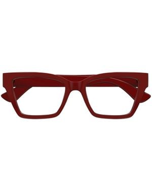 Gucci Eyewear Square Frame Glasses - Brown