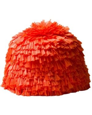 Prada Triangle-Logo Bucket Hat - Red