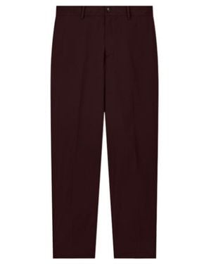 Emporio Armani Loose Fit Pleated Trousers - Purple