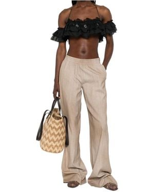 Ermanno Scervino Ruffled Halterneck Top - Multicolour