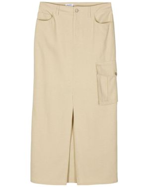 Filippa K Slitted Maxi Skirt - Natural