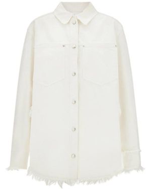Ferragamo Denim Blouson - White