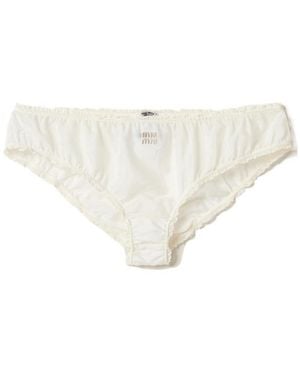 Miu Miu Muslin Panty - White