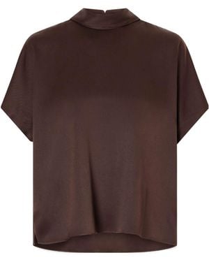 Brunello Cucinelli Draped Shirt - Brown