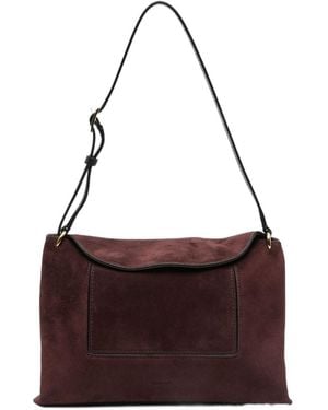 Wandler Penelope Logo Stamp Shoulder Bag - Brown