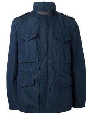 Burberry High-Necked Casual Jacket - Blue