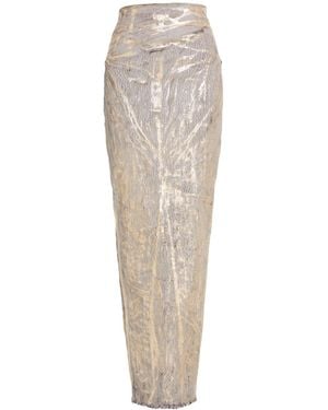 Rick Owens Long Skirt - White