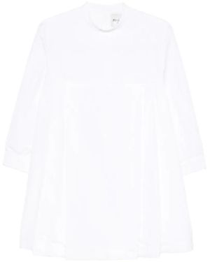 Miu Miu Long-Sleeved Dress - White