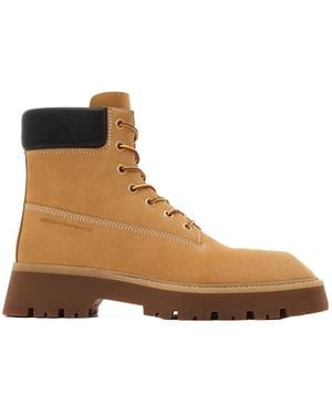 Alexander Wang Throttle Lace-Up Ankle Boots - Brown
