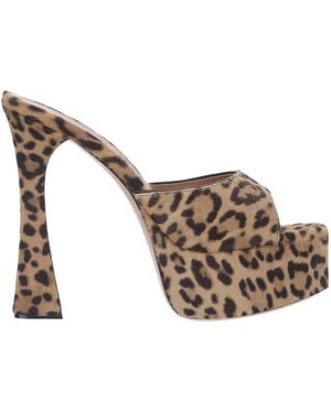 AMINA MUADDI Print High-Heeled Sandals - Multicolour