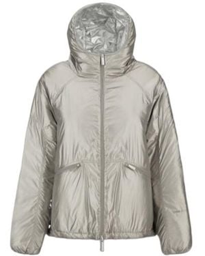 Herno Laminar Metallic Hooded Jacket - Gray