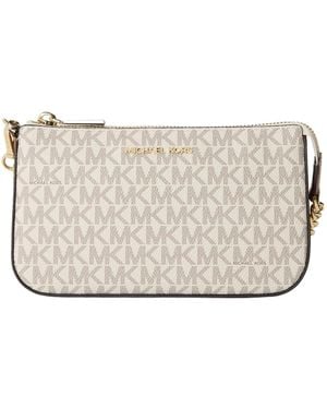 MICHAEL Michael Kors Signature Chain Clutch Bag - Natural