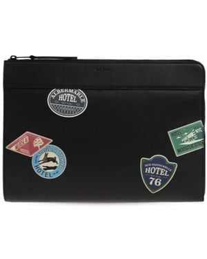 Paul Smith Zipper Clutch - Black