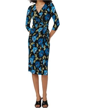 Diane von Furstenberg Borris Midi Dress - Blue