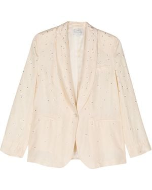 forte_forte Habotai Crystal Silk Jacket - Natural