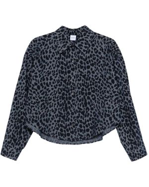 Aspesi Animal Print Shirt - Blue