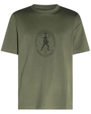 Brunello Cucinelli Graphic Print T-Shirt - Green