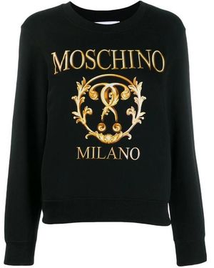 Moschino Logo Letter Jumper - Black